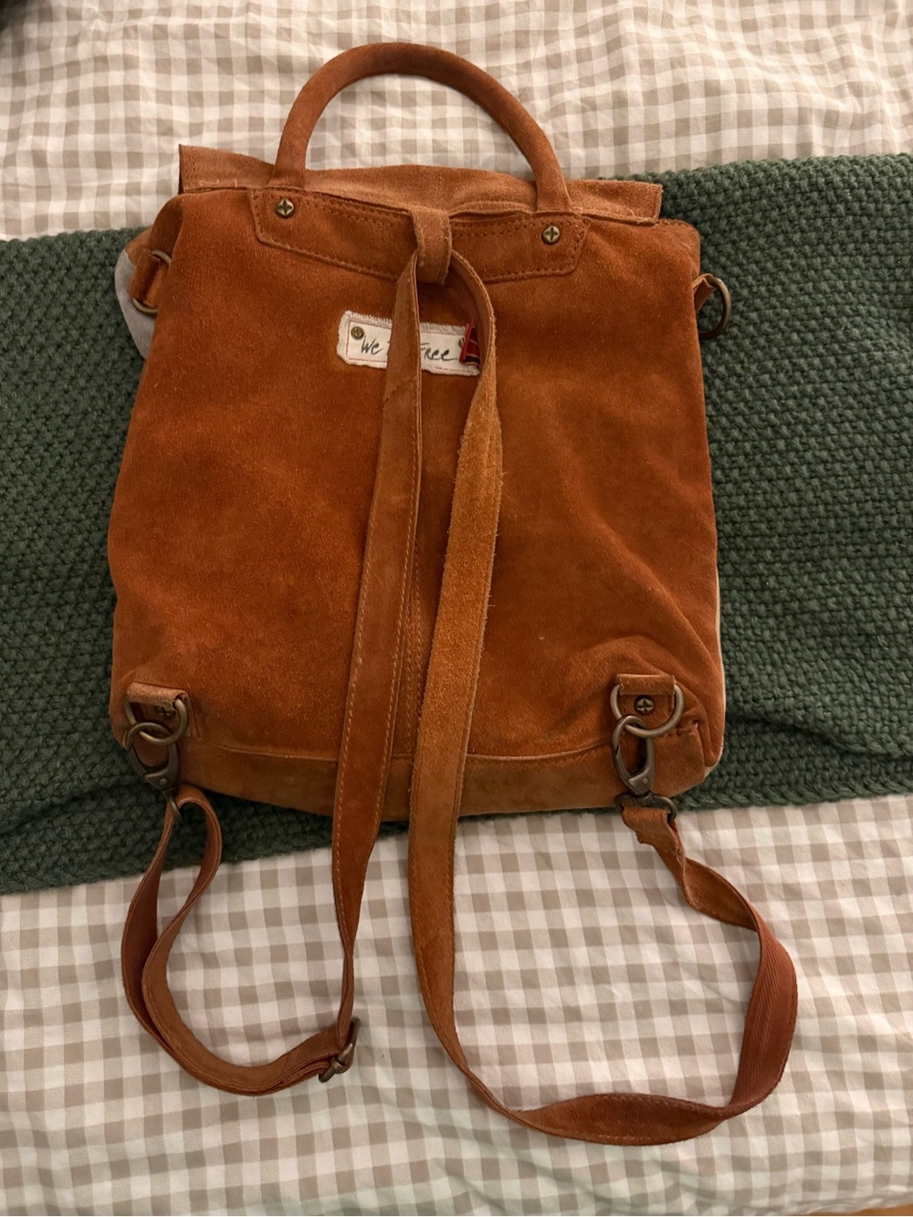 Suede Colorblock Pareis Convertible Backpack - Picture 2 of 2
